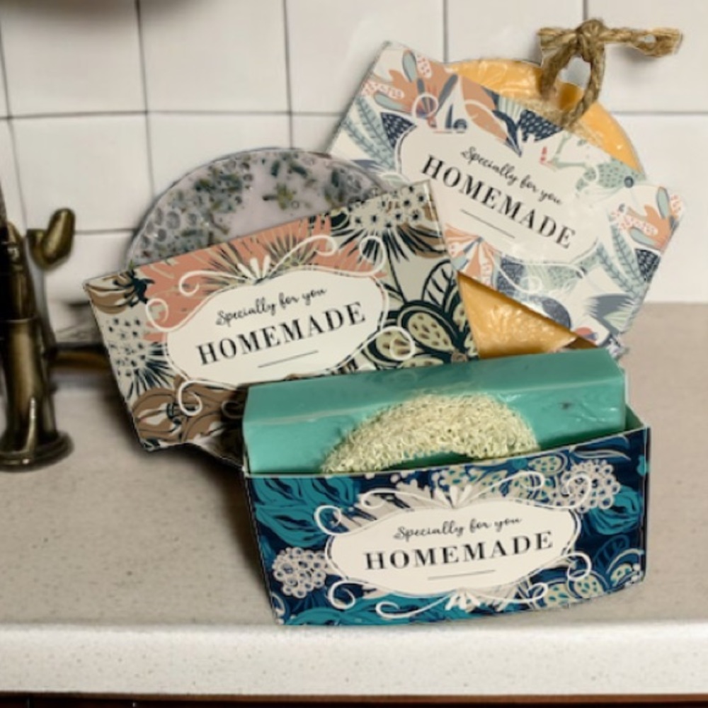 HAND CRAFTED 3 Shea Butter Soaps -Orange Creamsicle, Lavender & JuJube Vanilla🧼